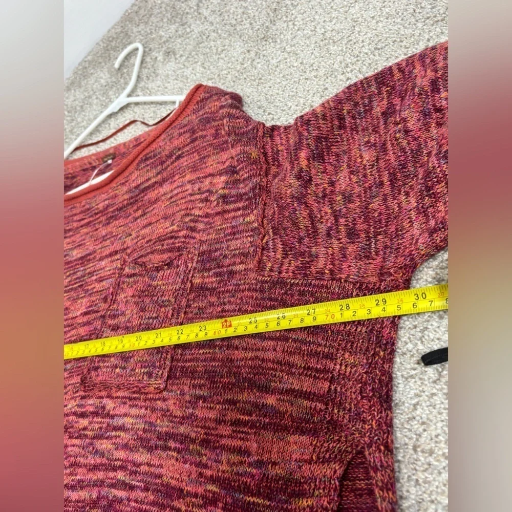 Free People Prism Space Dye Sweater Knit Pullover Linen Blend XS Boho Bohemian